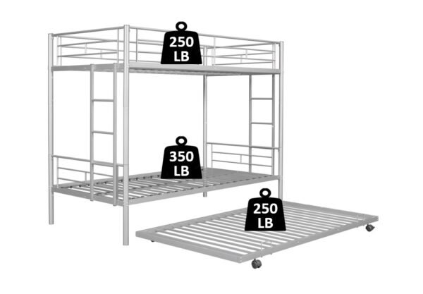 Full Metal Bunk Bed Bunk for Three - Image 3